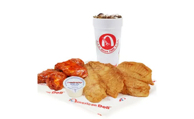 Tilapia Fish & 5pc Wings Combo